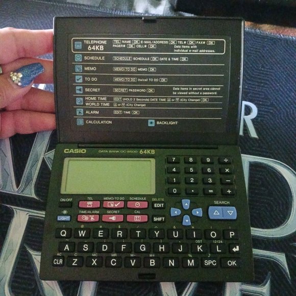 CASIO DATA BANK DC 8500 64KB PDA ELECTRONIC PC PERSONAL ORGANIZER CALCULATOR - Picture 6 of 7